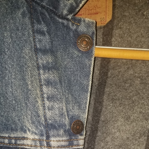 Vntg. Levi's 527 Trucker Blanker Lined Jacket - Picture 12 of 13